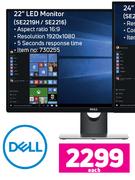 Dell 22" LED Monitor SE2219H/SE2216