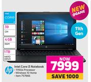 HP Intel Core i3 Notebook