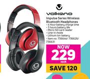 Volkano Impulse Series Wireless Bluetooth Headphones-Each
