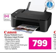 Canon Pixma TS3440 3 In 1 Wireless Inkjet Printer