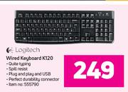 Logitech Wired Keyboard K120