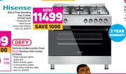 Hisense 90cm Free Standing Gas Cooker HFS90-GA5
