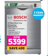 Bosch 12 Place Silver Inox Dishwasher SMS24AI01Z