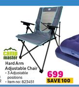 Campmaster Hard Arm Adjustable Chair