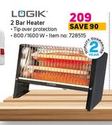 Logik 2 Bar Heater