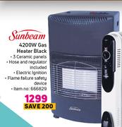 Sunbeam 4200W Gas Heater Black