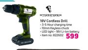 Stormforce 18V Cordless Drill