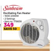 Sunbeam Oscillating Fan Heater