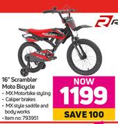 Raleigh 16" Scrambler Moto Bicycle