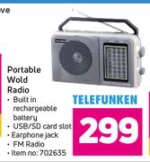 Telefunken Portable Wold Radio