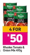 Rhodes Tomato & Onion Mix-For 4 x 410g