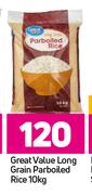 Great Value Long Grain Parboiled Rice-10Kg