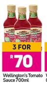 Wellington's Tomato Sauce-For 3 x 700ml