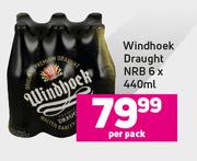 Windhoek Draught NRB-6 x 440ml Per Pack