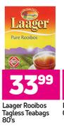 Laager Rooibos Tagless Teabags-80's