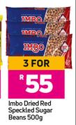 Imbo Dried Red Speckled Super Beans-For 3 x 500g