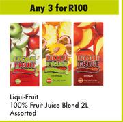 Liqui Fruit 100% Fruit Juice Blend Assorted-For Any 3 x 2L