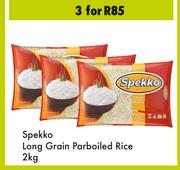 Spekko Long Grain Parboiled Rice-For 3 x 2Kg