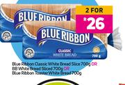 Blue Ribbon Classic White Bread 700g Or BB White Bread Sliced 700g-For 2