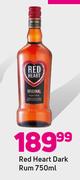 Red Heart Dark Rum-750ml