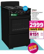Univa 4 Plate Black Compact Stove U405-1B
