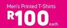 Men's Printed T-Shirts-Each