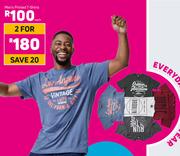 Men's Printed T-Shirts-Each