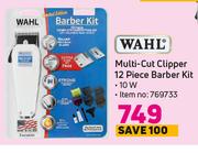 Wahl Multi Cut Clipper 12 Piece Barber Kit
