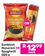 Sunblest Macaroni Or Spaghetti-500g Each