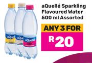 Aquelle Sparkling Flavoured Water Assorted-For 3 x 500ml