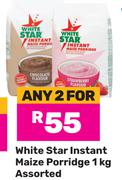 White Star Instant Maize Porridge Assorted-For 2 x 1Kg