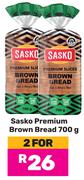 Sasko Premium Brown Bread-For 2 x 700g
