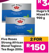 Five Roses Strong African Blend Tagless Teabags-For 2 x 200s