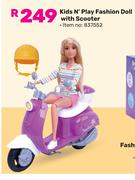 Kids N Play Fashion Doll With Scooter