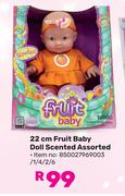 22cm Fruit Baby Doll Scented Assorted