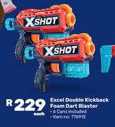 Zuru X-Shot Excel Double Kickback Foam Dart Blaster