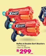 Zuru X-Shot Reflex 6 Double Dart Blasters-Each