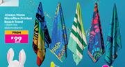 Always Home Micro Fibre Printed Beach Towel-Each
