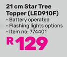 21cm Star Tree Topper LED910F