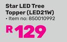 Star LED Tree Topper LED21W