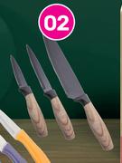 Koga 3 Piece Wooden Finish Knife Set