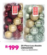 24 Piece Lacy Bauble AB0625GR