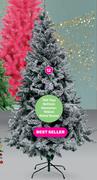 Santa's Trading 180cm Flocked Tree