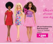 0Barbie 29cm Fashionista Doll Assorted