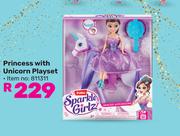 Zuru Sparkle Girlz Princess With Unicorn Playset