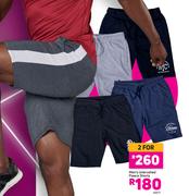 Men's Unbrushed Fleece Shorts-Each