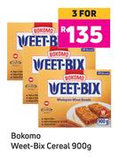 Bokomo Weet Bix Cereal-For 3 x 900g