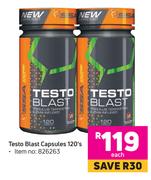 SSA Testo Blast Capsules-120's Ea
