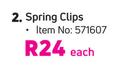 Trojan Spring Clips-Each