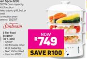 Sunbeam 3 Tier Food Steamer SFS-300